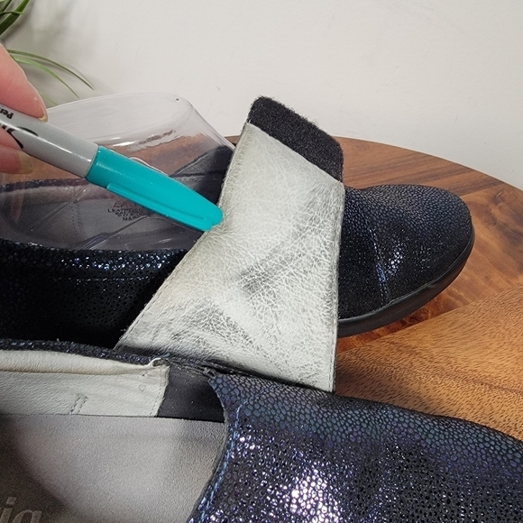 Alegria Lauryn Professional Loafers Blue Sparkle Size 39 - Picture 14 of 17